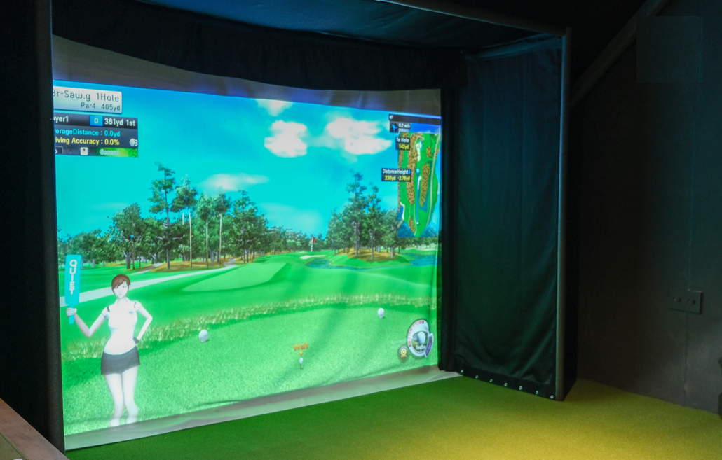 Golf Target Screen Golf Enclosure | Bravo Golf Simulator Canada – TARGET Golf Simulator